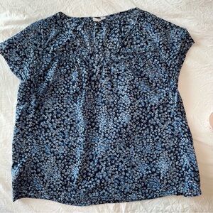 GAP Navy Floral Women's Blouse